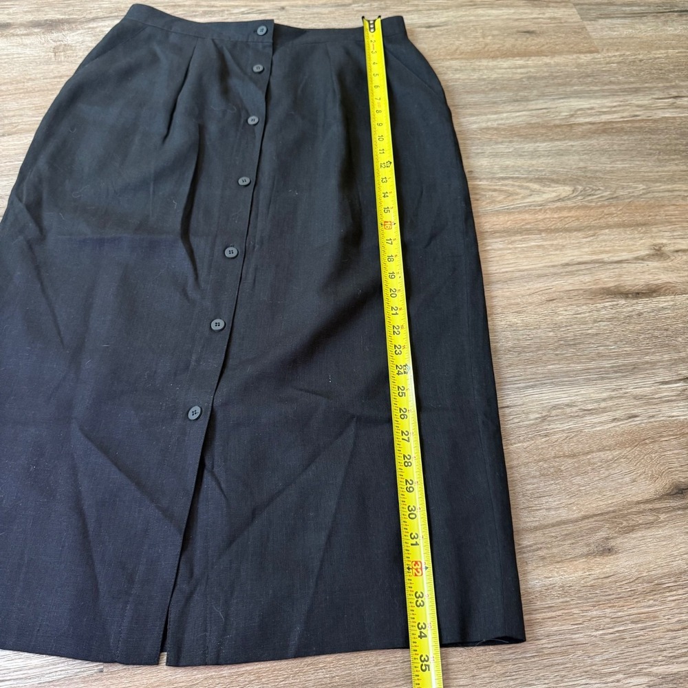 Jones New York Black Button-Front Maxi Skirt - Picture 8 of 9